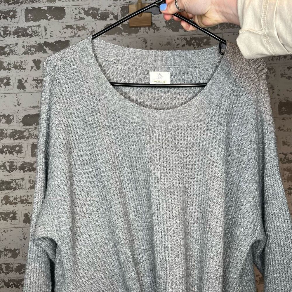 Aerie offline | women gray knit sweater long sleeve